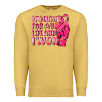 Antique Gold i fought for my life and i won Premium Sweatshirt - NancyCooperArtShop