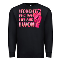 Black i fought for my life and i won Premium Sweatshirt - NancyCooperArtShop