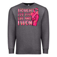 Charcoal Heather i fought for my life and i won Premium Sweatshirt - NancyCooperArtShop