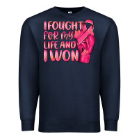 Navy i fought for my life and i won Premium Sweatshirt - NancyCooperArtShop