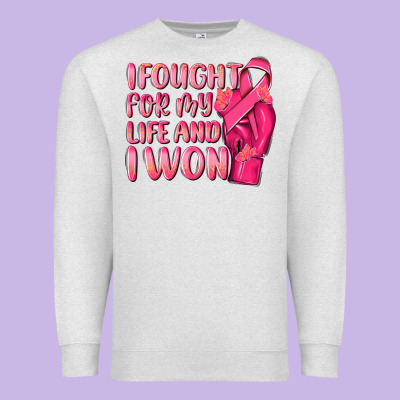 I Fought For My Life And I Won Premium Sweatshirt Designed By Nancycooperartshop