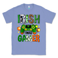 Colony Blue irish i was gamer st. patricks day Classic Tee - Neo Western