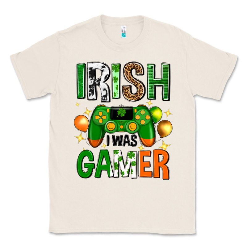 Irish I Was Gamer St. Patricks Day Classic Tee by Neo Western | Teevron