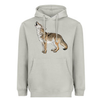 Moon Dust Howling Coyote Heavyweight Hoodie - LillyAllenDesigns