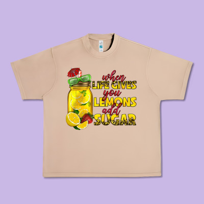 When Life Gives You Lemons Add Sugar Urban Heavy Tee Designed By Texasbilliewilder