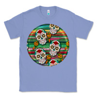 Colony Blue hispanic heritage month round earrings 4 Classic Tee - BundleAndBundleShop