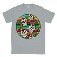 Heather Grey hispanic heritage month round earrings 4 Classic Tee - BundleAndBundleShop