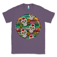 Lavender hispanic heritage month round earrings 4 Classic Tee - BundleAndBundleShop