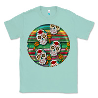 Seafoam hispanic heritage month round earrings 4 Classic Tee - BundleAndBundleShop