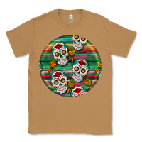 Toasted Coconut hispanic heritage month round earrings 4 Classic Tee - BundleAndBundleShop