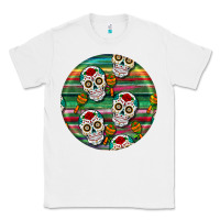 White hispanic heritage month round earrings 4 Classic Tee - BundleAndBundleShop