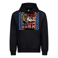 Black Western Red White Rawr Dinosaur Urban Hoodie - LillyAllenDesigns