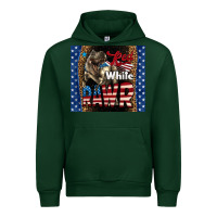 Forest Green Western Red White Rawr Dinosaur Urban Hoodie - LillyAllenDesigns