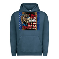 Pigment Midnight Navy Western Red White Rawr Dinosaur Urban Hoodie - LillyAllenDesigns