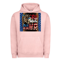 Pigment Salmon Western Red White Rawr Dinosaur Urban Hoodie - LillyAllenDesigns