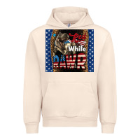 Sandshell Western Red White Rawr Dinosaur Urban Hoodie - LillyAllenDesigns