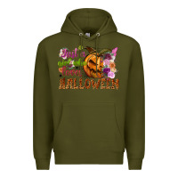 Army Green just a girl who loves halloween Premium Hoodie - NancyCooperArtShop