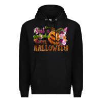 Black just a girl who loves halloween Premium Hoodie - NancyCooperArtShop