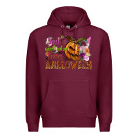 Burgundy just a girl who loves halloween Premium Hoodie - NancyCooperArtShop