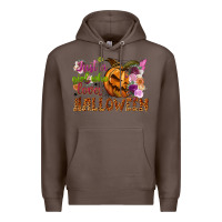 Coffee just a girl who loves halloween Premium Hoodie - NancyCooperArtShop