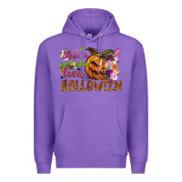 Purple just a girl who loves halloween Premium Hoodie - NancyCooperArtShop