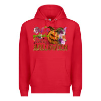 Red just a girl who loves halloween Premium Hoodie - NancyCooperArtShop