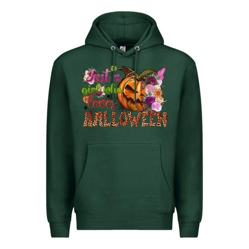 Just A Girl Who Loves Halloween Premium Hoodie by NancyCooperArtShop | Teevron