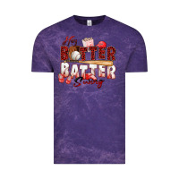 Cloud Purple hey batter batter swing baseball Vintage Tee - Zillion Design Studio