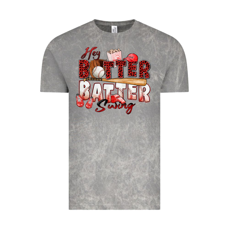 Hey Batter Batter Swing Baseball Vintage Tee by Zillion Design Studio | Teevron