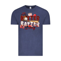 Vintage Denim hey batter batter swing baseball Vintage Tee - Zillion Design Studio