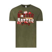 Vintage Olive hey batter batter swing baseball Vintage Tee - Zillion Design Studio