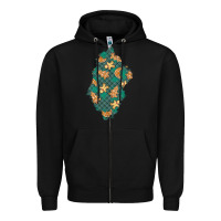 Black christmas gingerbread cookies patch Zipper Hoodie - BundleAndBundleShop