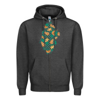 Charcoal Heather christmas gingerbread cookies patch Zipper Hoodie - BundleAndBundleShop
