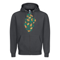 Smoke christmas gingerbread cookies patch Zipper Hoodie - BundleAndBundleShop
