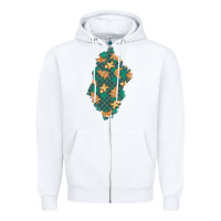 White christmas gingerbread cookies patch Zipper Hoodie - BundleAndBundleShop