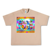 Burro stitch summer coffee cups Urban Heavy Tee - Zillion Design Studio