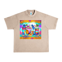 French Oak stitch summer coffee cups Urban Heavy Tee - Zillion Design Studio