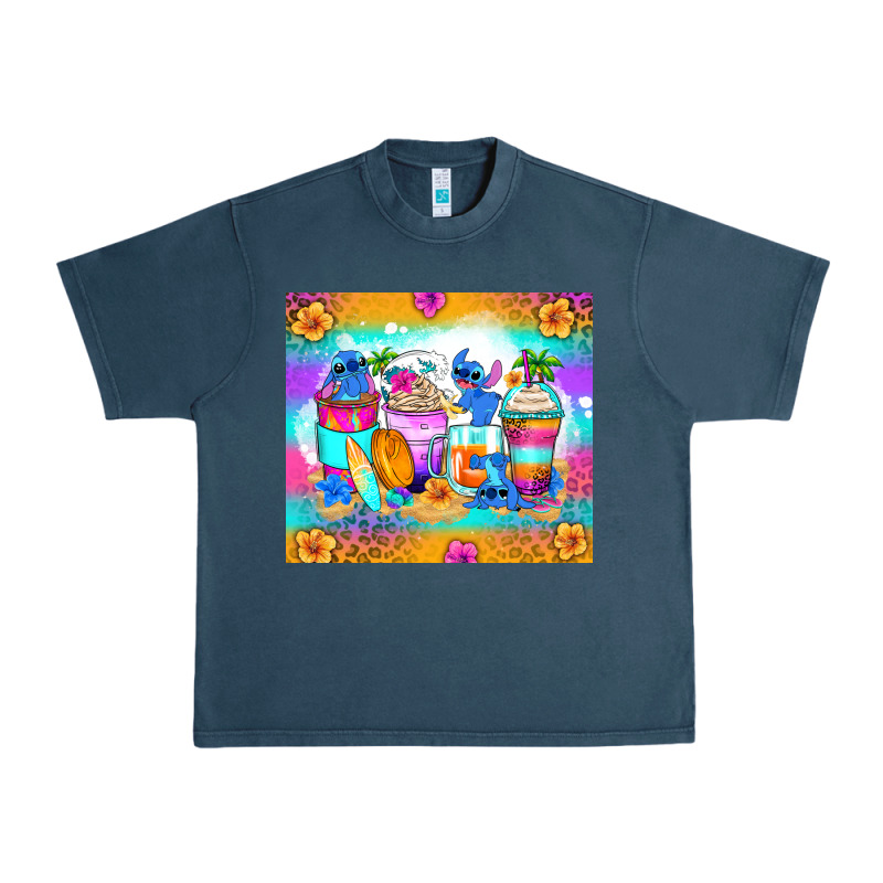 Stitch Summer Coffee Cups Urban Heavy Tee by Zillion Design Studio | Teevron