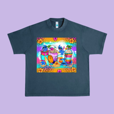 Stitch Summer Coffee Cups Urban Heavy Tee Designed By Zillion Design Studio
