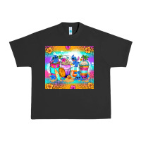 Pigment Black stitch summer coffee cups Urban Heavy Tee - Zillion Design Studio