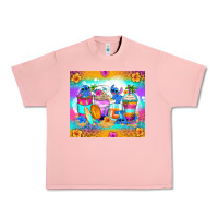 Salmon stitch summer coffee cups Urban Heavy Tee - Zillion Design Studio