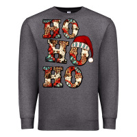 Charcoal Heather ho ho ho western christmas Premium Sweatshirt - Jasminsmagicworld