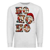 Oatmeal Heather ho ho ho western christmas Premium Sweatshirt - Jasminsmagicworld