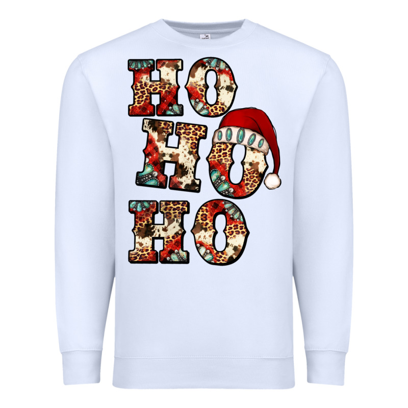 Ho Ho Ho Western Christmas Premium Sweatshirt by Jasminsmagicworld | Teevron