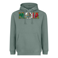 Sage mexican flag mama Heavyweight Hoodie - Jasminsmagicworld