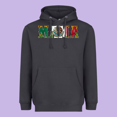Mexican Flag Mama Heavyweight Hoodie Designed By Jasminsmagicworld
