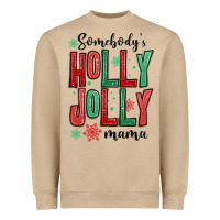 Mushroom somebodys holly jolly mama Heavyweight Sweatshirt - MaliasSmallBusiness