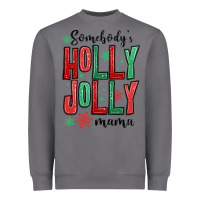 Storm somebodys holly jolly mama Heavyweight Sweatshirt - MaliasSmallBusiness