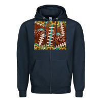 Navy football leopard gemstone sunflower Zipper Hoodie - JahusDesignShop