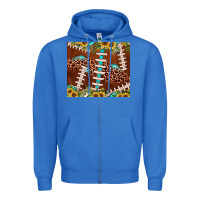 True Royal football leopard gemstone sunflower Zipper Hoodie - JahusDesignShop